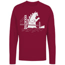Giant Cat Monster Women's Long Sleeve T-Shirt