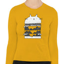 Cat Burger Stack Women's Long Sleeve T-shirt