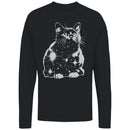 Cosmic Galaxy Cat Women's Long Sleeve T-shirt