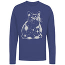 Cosmic Galaxy Cat Women's Long Sleeve T-shirt