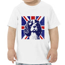 Union Jack Dog Sunglasses Toddler T-shirt