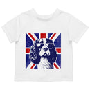 Union Jack Dog Sunglasses Toddler T-shirt