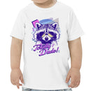 Toddler's T-shirt with 80s Sunglasses Raccoon Design
