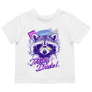 Toddler's T-shirt with 80s Sunglasses Raccoon Design