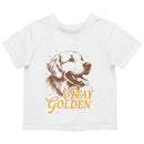 Stay Golden Retro Dog Motivational Toddler T-shirt