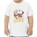Stay Golden Retro Dog Motivational Toddler T-shirt