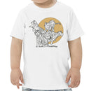 Four Tigers Silhouette Moon Toddler T-shirt