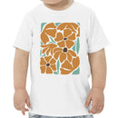 Toddler's T-shirt Modern Abstract Orange Floral