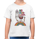 No Probllama Rainbow Llama Toddler T-shirt