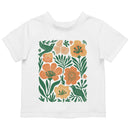 Toddler's T-shirt with Folk Art Floral Pattern