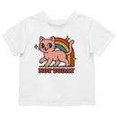 Cute Cat Retro Rainbow Toddler T-shirt