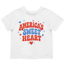 Toddler's T-shirt - America's Sweetheart Retro Lettering