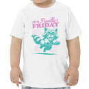 Happy Raccoon Toddler T-shirt - It’s Finally Friday