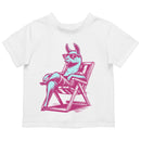 Toddler's T-shirt - Llama in Beach Chair with Sunglasses