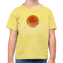Minimalist Sunset Abstract Waves Toddler T-shirt