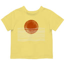 Minimalist Sunset Abstract Waves Toddler T-shirt