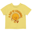 Toddler's Smiling Sun Cartoon T-shirt