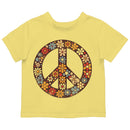Retro Flower Power Peace Symbol Toddler T-shirt