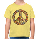 Retro Flower Power Peace Symbol Toddler T-shirt
