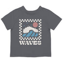 Retro Waves Checkered Toddler T-shirt