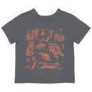 Vintage Raccoon Pattern Toddler T-shirt