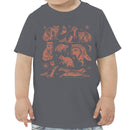 Vintage Raccoon Pattern Toddler T-shirt