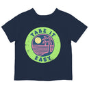 Take It Easy Retro Palm Tree Sunset T-shirt