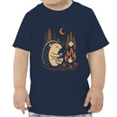 Hedgehog Roasting Marshmallow Toddler T-shirt