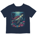 Sea Turtle Coral Reef Toddler T-shirt