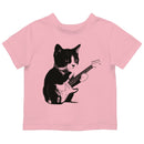 Cat Playing Guitar Funny Toddler's T-shirt