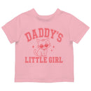Daddy's Little Girl Cat Heart Glasses Toddler T-shirt