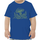 Toddler's Mushroom and Snail Line Art T-shirt