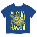 Aloha Hawaii Floral Sea Turtle Toddler T-shirt