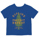 Toddler's T-shirt - Explore Protect Repeat Earth Clean