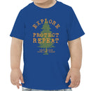 Toddler's T-shirt - Explore Protect Repeat Earth Clean