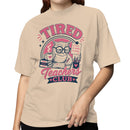 Tired Teachers Club Owl Women's T-shirt