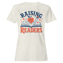 Women's T-shirt Raising Readers Smiling Apple Design