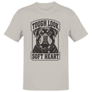 Men's T-shirt Tough Look Soft Heart Dog Lover