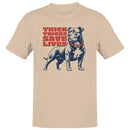 Thick Thighs Save Lives Bulldog Humor Men's T-shirt