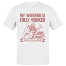 Dog Reading Men's T-shirt - My Weekend Is Fully Booked