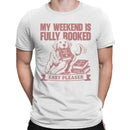 Dog Reading Men's T-shirt - My Weekend Is Fully Booked