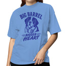 Saint Bernard Women's T-shirt - Big Barrel Bigger Heart