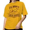 I'll Whip It Real Quick Greyhound Humor T-shirt