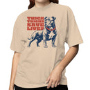 Thick Thighs Save Lives Bulldog Humor Women's T-shirt