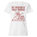 Dog Reading Women's T-shirt - My Weekend Is Fully Booked
