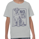Great Dane Youth's T-shirt - No I Won't Fit On Your Lap