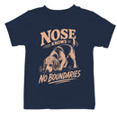 Nose Knows No Boundaries Dog Quote Youth T-shirt