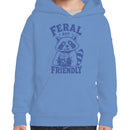 Cute Raccoon Drinking Youth's Hoodie