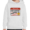 Overthinkers Club Name Tag Youth Hoodie
