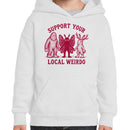 Support Your Local Weirdo Cryptids Youth Hoodie
